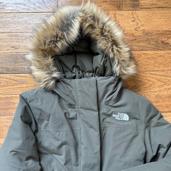 The North Face Arctic Parka Waterproof Insulated Jacket Size Small Green - Picture 3 of 6